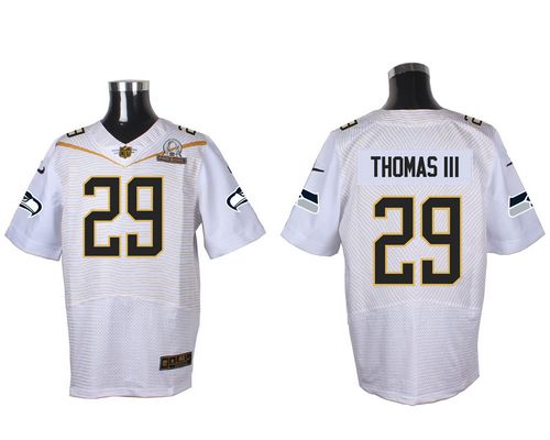 Nike Seahawks #29 Earl Thomas III White 2016 Pro Bowl Men's Stitched NFL Elite Jersey